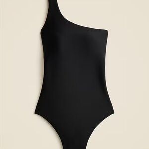 J. Crew Black One-Shoulder Swimsuit,NWT, sz 14